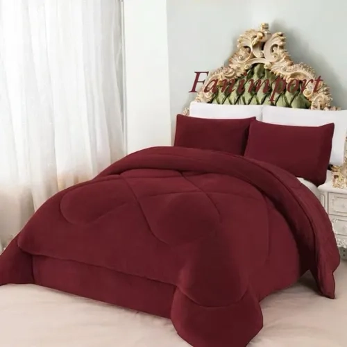CUBRECAMA PLUSH CHIPORRO 1.5 PLAZA LISO GENE RICA - 1