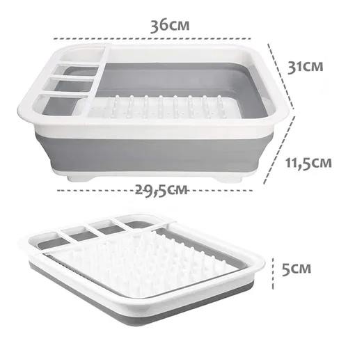 ESCURRIDOR LOZA PLEGABLE ESTANTE COCINA - 3
