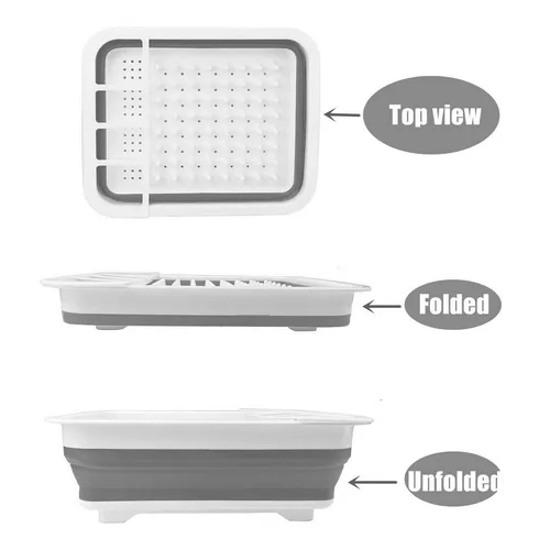 ESCURRIDOR LOZA PLEGABLE ESTANTE COCINA - 5