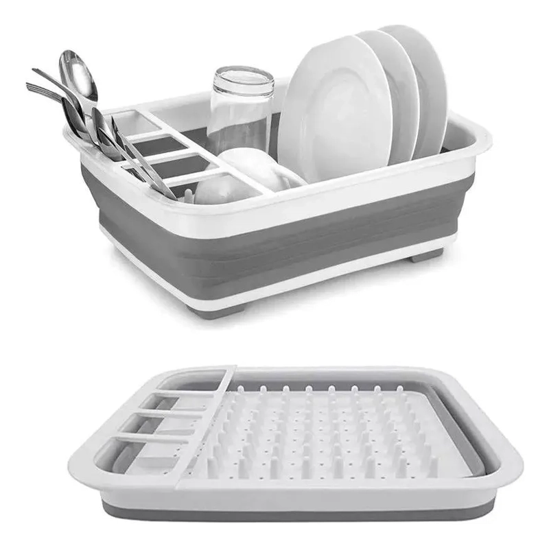 ESCURRIDOR COCINA PLATOS PLASTICO PLEGABLE - 1
