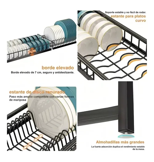 ESCURRIDOR RETRACTIL AIZO 2 NIVELES PLATOS - 3