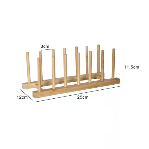 RACK ORGANIZADOR PLATOS TAZAS BAMBU PACK 2 - 2