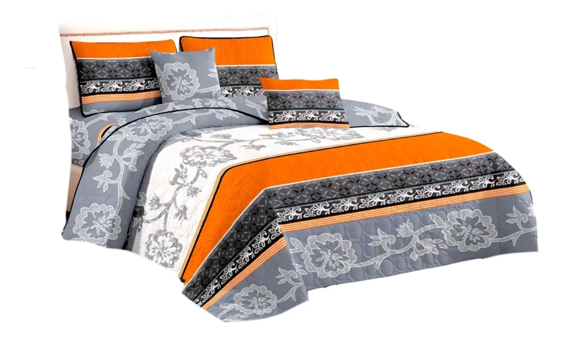 COBERTOR QUILT VERANO CUBRECAMA 1.5 PLAZA + FUNDA - 1