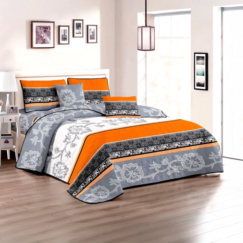 COBERTOR QUILT VERANO CUBRECAMA 1.5 PLAZA + FUNDA - 2