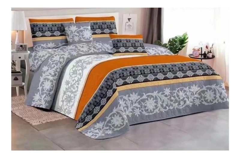 COBERTOR QUILT VERANO CUBRECAMA 1.5 PLAZA + FUNDA - 3