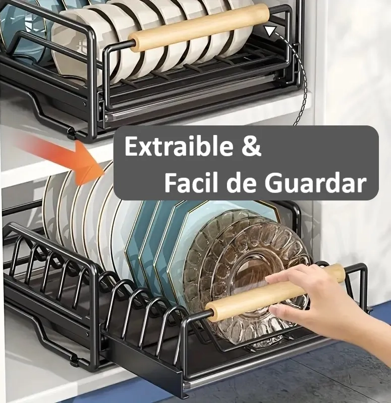 ESCURRIDOR PLATOS EXTRAIBLE APILABLE DESPENSA - 2