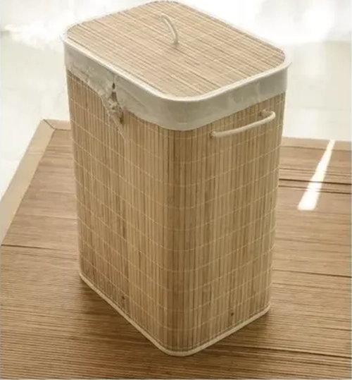 CESTA ROPA BAMBU CON TAPA - 3