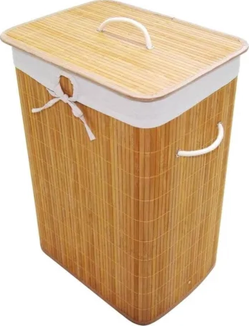 CESTA ROPA BAMBU CON TAPA - 5