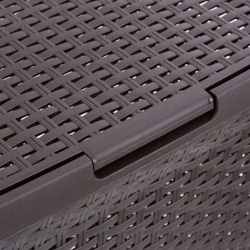 CANASTO ROPA 60L CON TAPA RATTAN RESISTENTE - 4