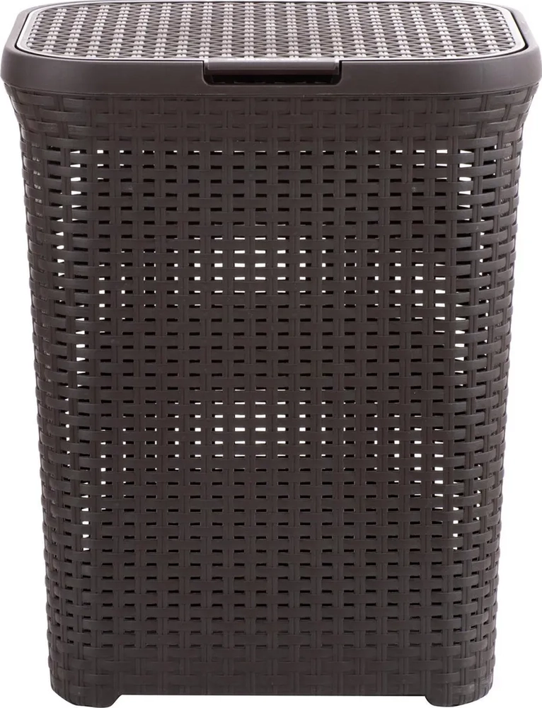 CANASTO ROPA 60L CON TAPA RATTAN RESISTENTE - 9