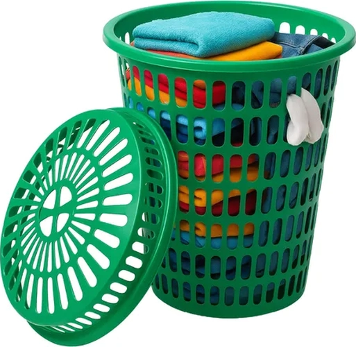 CANASTA PLASTICO REJILLAS 55L ROPA - 4