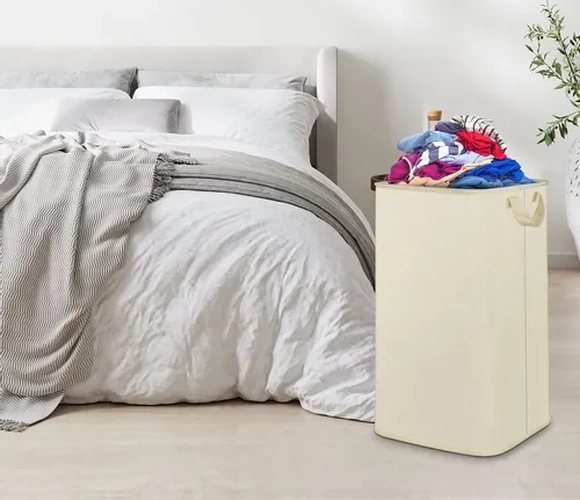 BATHROOM ACCESSORY CANASTO ROPA PLEGABLE - 1