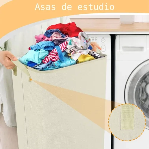 BATHROOM ACCESSORY CANASTO ROPA PLEGABLE - 6