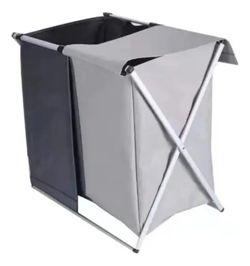 CESTA ROPA SUCIA DOBLE PLEGABLE DISEÑO PRACTICO - 3