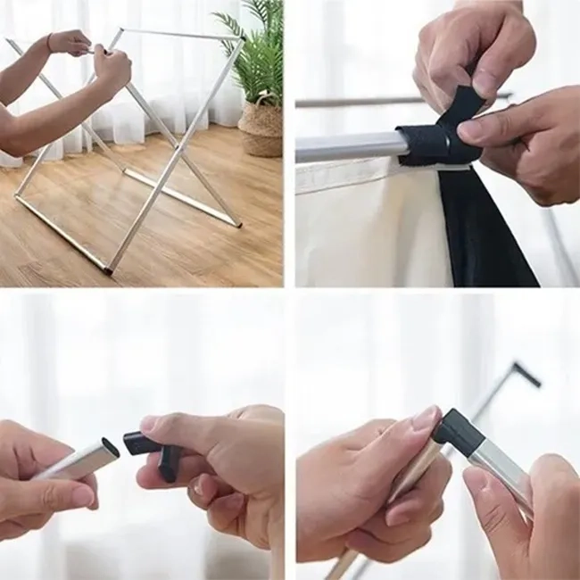 CESTA ROPA SUCIA DOBLE PLEGABLE DISEÑO PRACTICO - 5