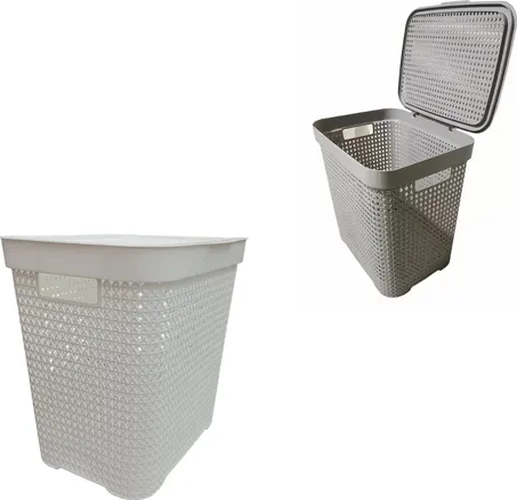 CANASTO ROPA ORGANIZADOR CON TAPA RECTANGULAR - 7