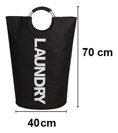 CESTA ROPA SUCIA PLEGABLE CON ASAS LAUNDRY 40X70 - 6