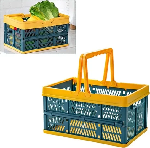 CANASTO PLEGABLE COMPRAS Y ORGANIZACION 38CM - 3