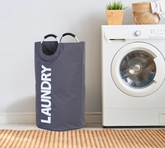 CESTA ROPA SUCIA PLEGABLE CON ASAS LAUNDRY - 5