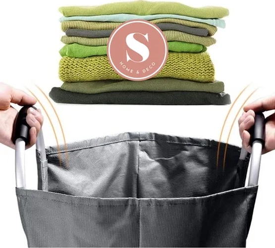 CESTA ROPA SUCIA PLEGABLE CON ASAS LAUNDRY - 6
