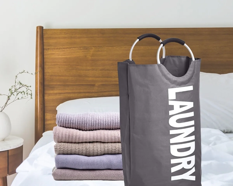 CESTA ROPA SUCIA PLEGABLE CON ASAS LAUNDRY - 7
