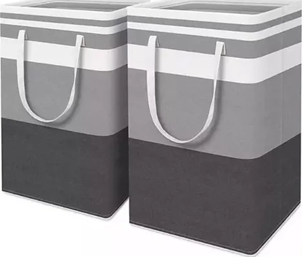 CESTO ROPA SUCIA PLEGABLE ORGANIZACION 75L 2P - 1