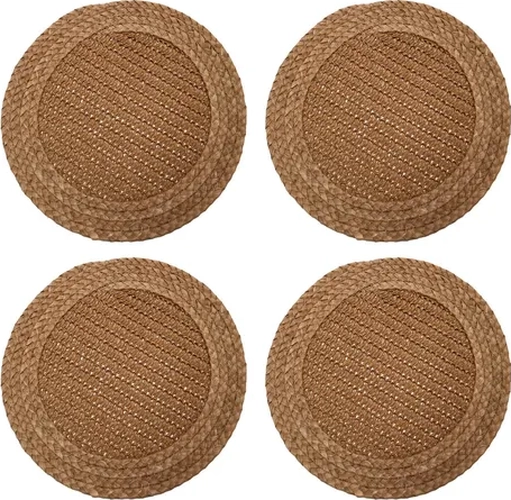 SET 4 INDIVIDUALES YUTE DOBLE TRAMA Ø35 KAWI® - 5