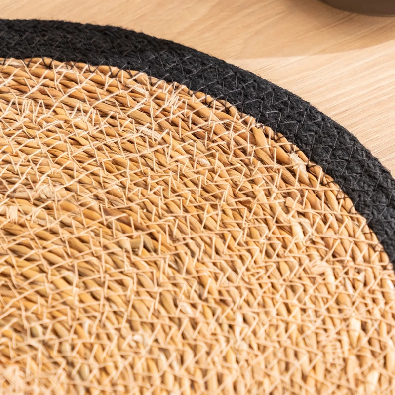SET 6 INDIVIDUALES SEAGRASS COLOR NEGRO - 4
