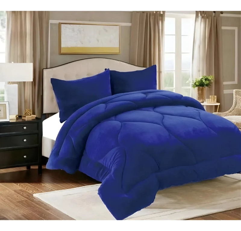 COBERTOR SHERPA PLUSH CHIPORRO LISO 2 PLAZAS - 2