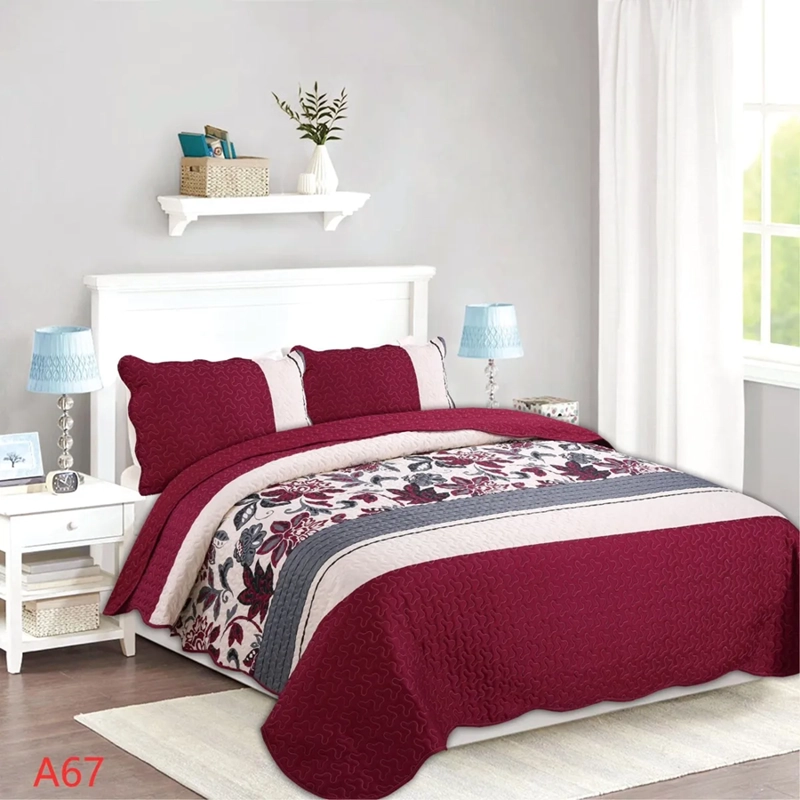 CUBRECAMA QUILT 1.5 PLAZA POLIALGODON VARIOS DISEÑOS - 1