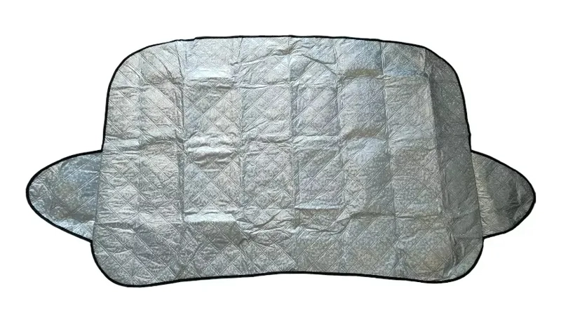 CUBRE PARABRISAS SOMBRILLA PROTECCION COLOR PLATA - 1