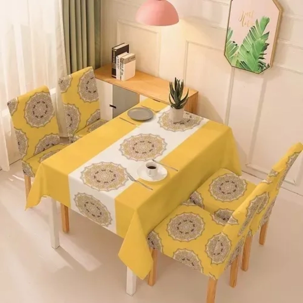 SET MANTEL +6 FUNDAS SILLAS 140X220 - 1