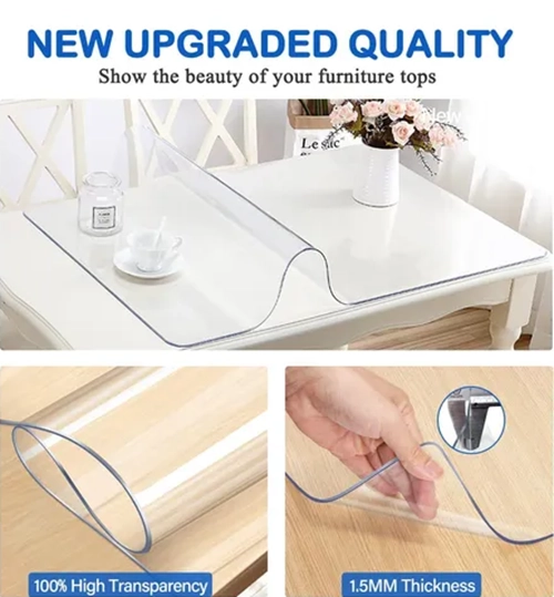 PROTECTOR MANTEL TRANSPARENTE 1.5MM RECTANGULAR - 5