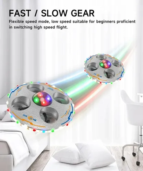 DRONE OVNI UFO RC 2.4GHZ LED NEGRO - 6