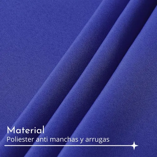 MANTEL ANTIMANCHAS 220X140 AZUL LISO - 2
