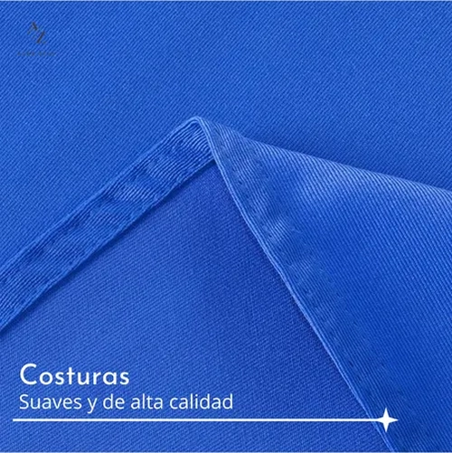 MANTEL ANTIMANCHAS 220X140 AZUL LISO - 6