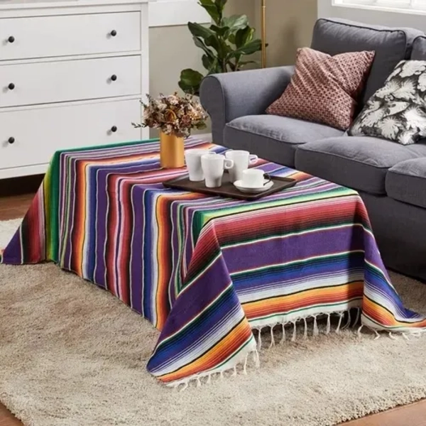 MANTEL RECTANGULAR ESTILO MEXICANO DECORATIVO - 3