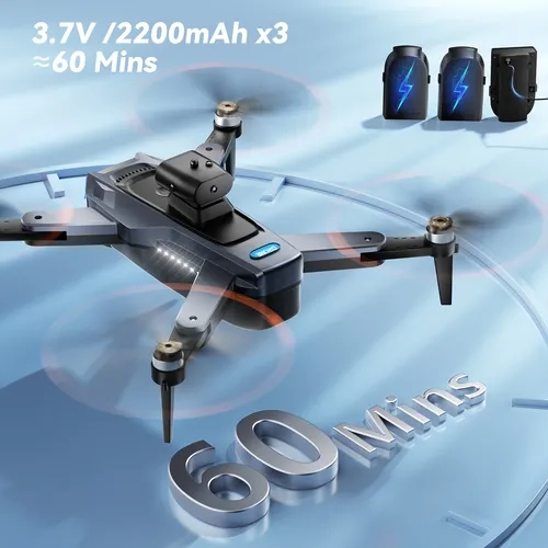 DRONE 4K 3 CAMARAS GPS 5GHZ 3 BATERIAS - 5