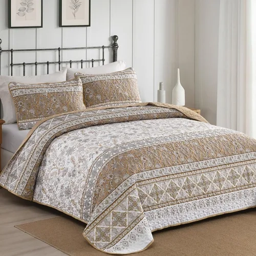 CUBRECAMA QUILT VERANO 1.5 PLAZAS VARIOS DISEÑOS - 1