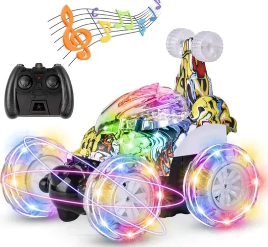 AUTO LOCO RC 360° LUCES SONIDO USB - 1