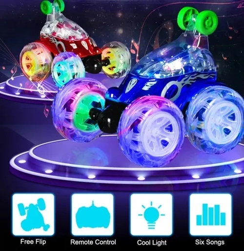 AUTO LOCO RC 360° LUCES SONIDO USB - 2