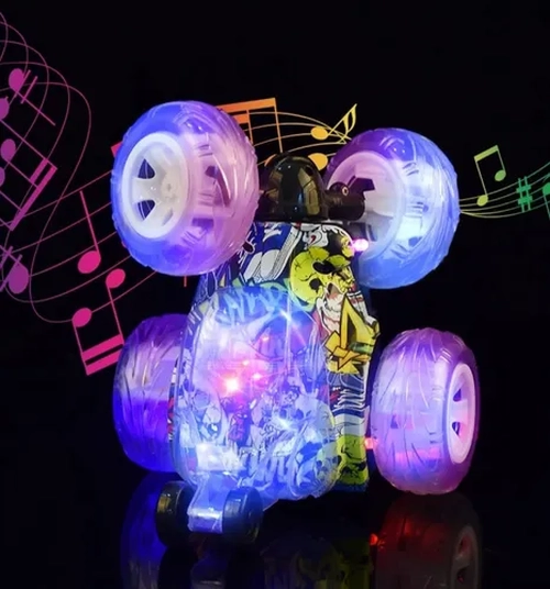 AUTO LOCO RC 360° LUCES SONIDO USB - 3