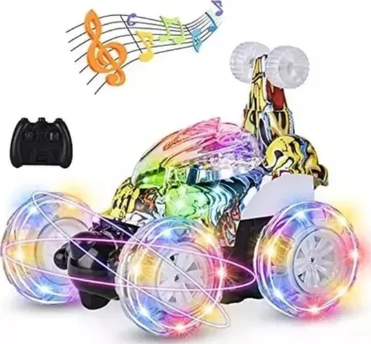 AUTO LOCO RC 360° LUCES SONIDO USB - 1