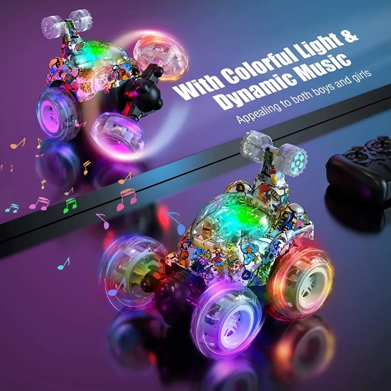AUTO LOCO RC 360° LUCES SONIDO USB - 7