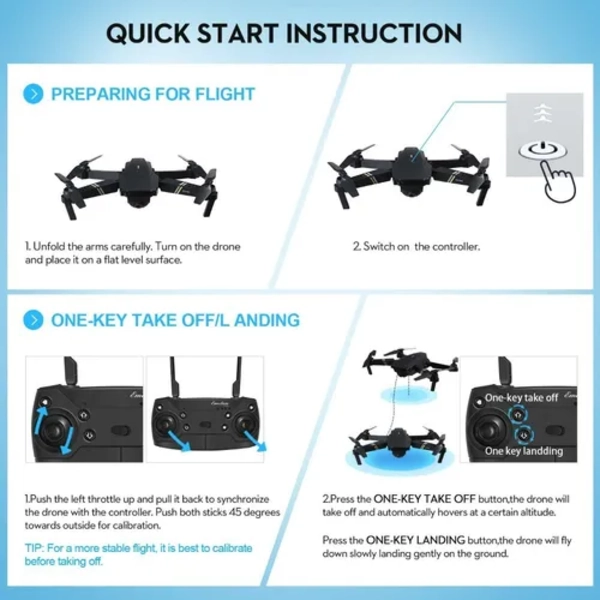 DRONE CAMARA FULL HD WIFI PLEGABLE RECARGABLE - 4