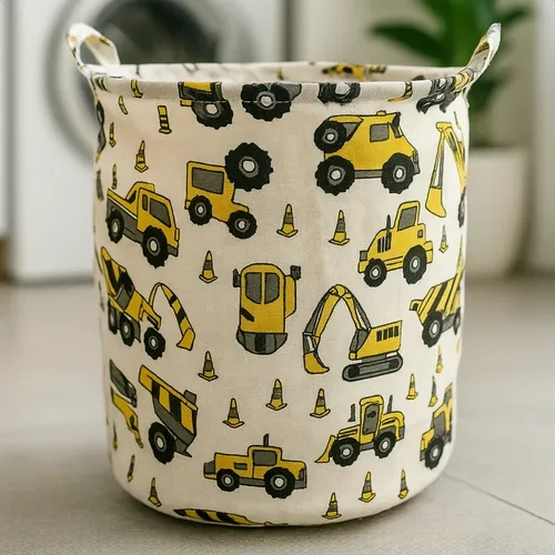 CESTO ROPA JUGUETES INFANTIL TELA - 3