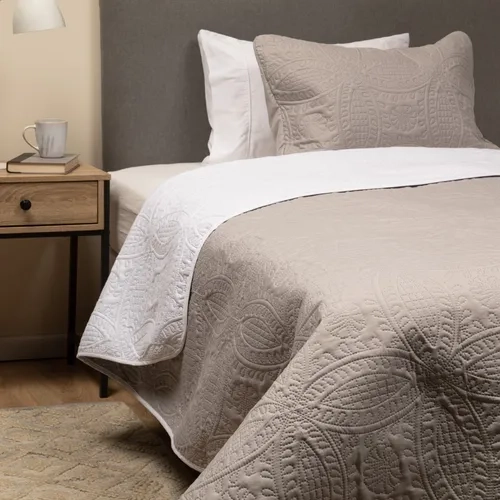 CUBRECAMA QUILT REVERSIBLE 1.5 PLAZA 180X260 - 1
