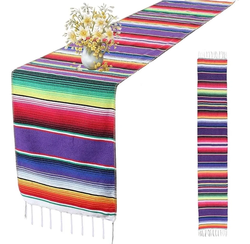 MANTEL DECORATIVO MEXICAN BLANKETS - 1