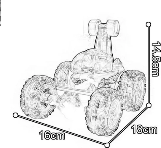 AUTO LOCO RC STUNT CAR 1:24 15CM - 2