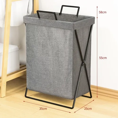 CANASTO PLEGABLE ROPA SUCIA LAVANDERIA - 5